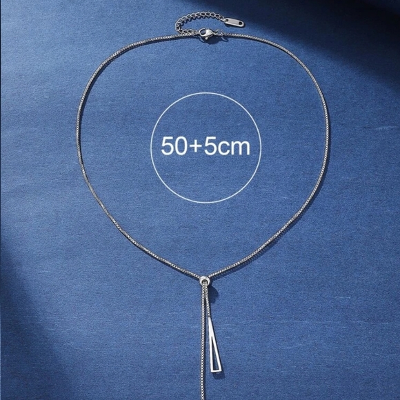 ๐๐NEW๐๐BEAUTIFUL!! STAINLESS STEEL Y Lariat Necklace in SILVER ๐๐ - Picture 6 of 15
